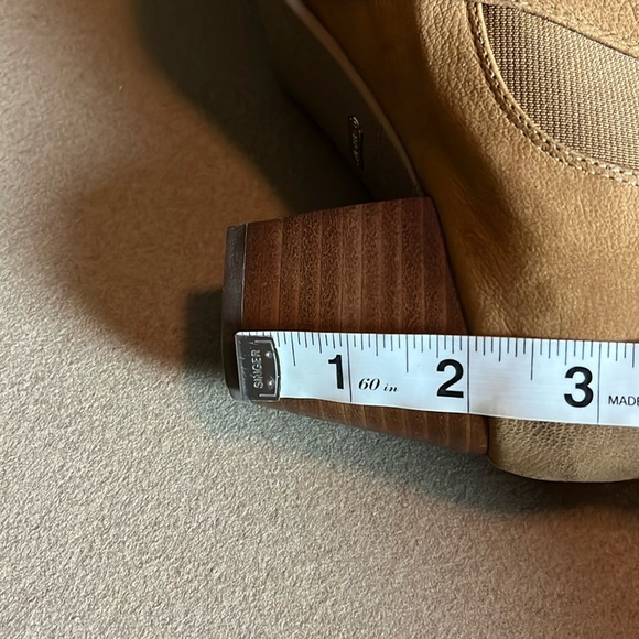 VIONIC Sterling Saddle/Carmel Brown Booties Leather/ Suede Ankle Boots Size 7.5 - Picture 8 of 9